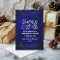 Chic elegant royal blue faux glitter Christmas 