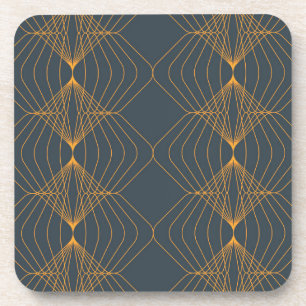 Chic, elegant, simple geometric graphic pattern coaster