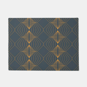 Chic, elegant, simple geometric graphic pattern doormat