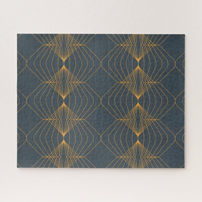 Chic, elegant, simple geometric graphic pattern jigsaw puzzle (Horizontal)