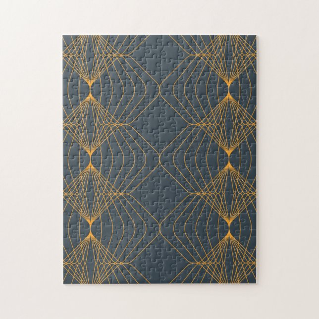 Chic, elegant, simple geometric graphic pattern jigsaw puzzle (Vertical)