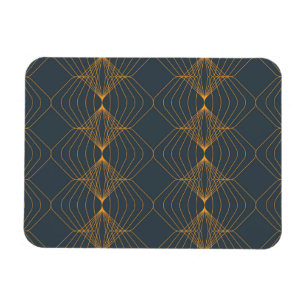 Chic, elegant, simple geometric graphic pattern magnet