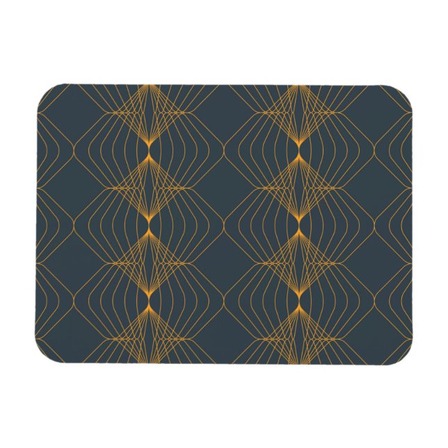 Chic, elegant, simple geometric graphic pattern magnet (Horizontal)