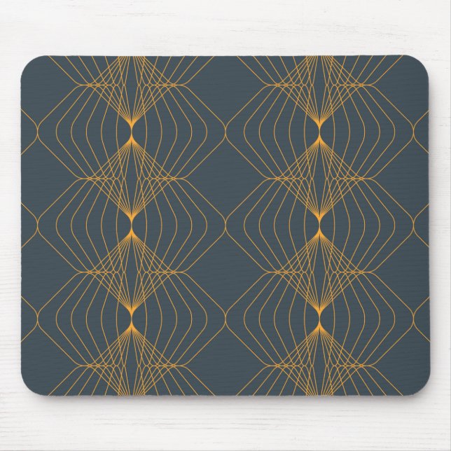 Chic, elegant, simple geometric graphic pattern mouse pad (Front)
