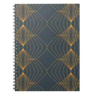Chic, elegant, simple geometric graphic pattern notebook