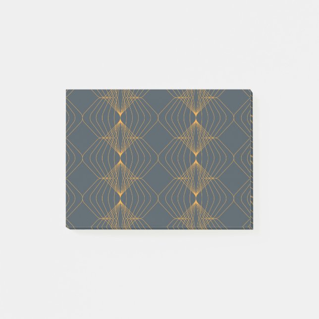 Chic, elegant, simple geometric graphic pattern post-it notes (Front)