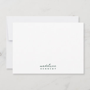 Chic Emerald Green Stationery Note Card