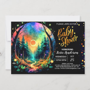 Chic Enchanted Adventure Awaits Baby Shower Invitation
