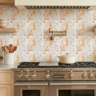 Chic Enchanted Meadow Watercolor Ceramic Tile