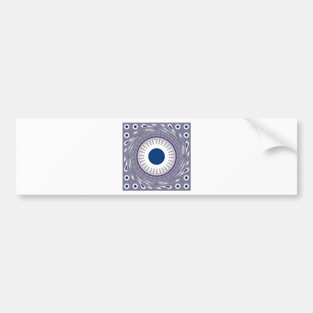 Chic Energetic Eye Design: A Mesmerising Pattern Bumper Sticker (Front)