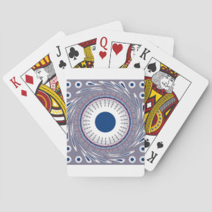 Chic Energetic Eye Design: A Mesmerising Pattern Playing Cards