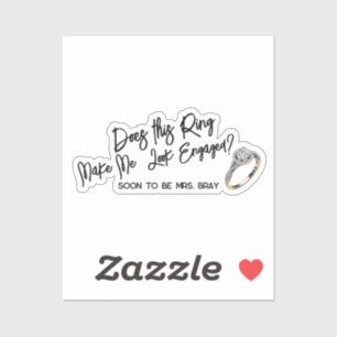 Chic Engagement Gift for Bride Show off the Ring