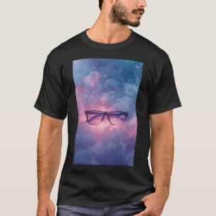 Chic Eyewear with Soft Glow Effect T-Shirt