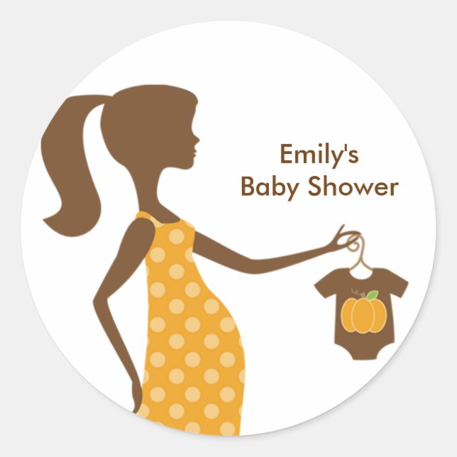 Chic Fall Mum-to-Be Stickers (Front)