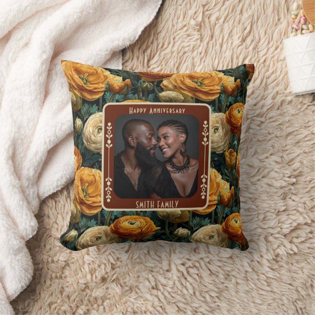 Chic Family Wedding Throw Pillow  For Him (Blanket)