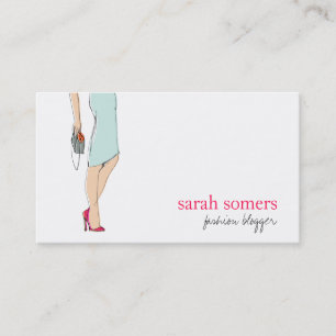 Chic, Fashion Blogger, Stylish Fashion Model Business Card