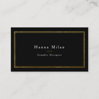 Chic Faux Gold Foil Business Card