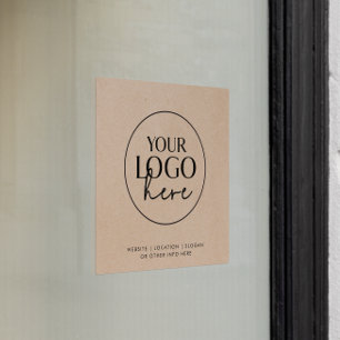 Chic Faux Kraft Business Custom Logo