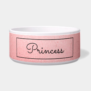Chic Faux Rose Gold Customised Cat
