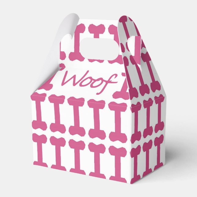 CHIC FAVOR/GIFT BOX_"Woof" DOG FAVOR BOX (Front Side)