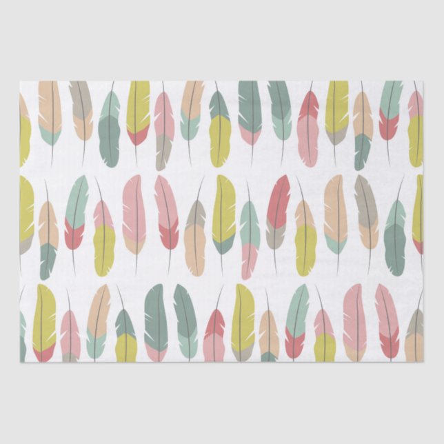 Chic Feathers Tissue Paper (Front)