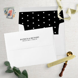 Chic Festive Confetti Pattern Wedding Invitation Envelope