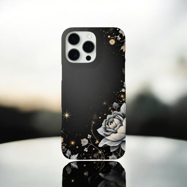  Chic Flora: Gold Accents  Case-Mate iPhone Case (Creator Uploaded)