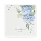 Chic Floral Blue Hydrangea Event Wedding