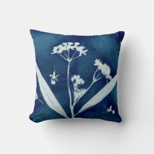 Chic Floral Milkweed Botanical Print Cushion