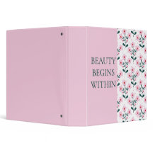 Chic Floral & Pink Binder