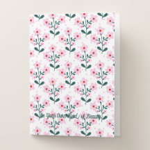 Chic Floral & Pink Binder