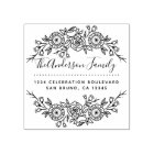 Chic Floral Wreath | Custom Script Return Address