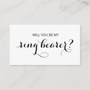 Chic Flourish Will You Be My Ring Bearer? Enclosure Card