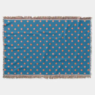 Chic Folk Art Collection Polka Dot Throw Blanket