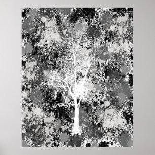 Chic Forest Abstract Poster