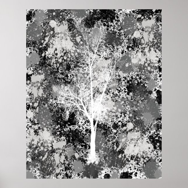 Chic Forest Abstract Poster (Front)