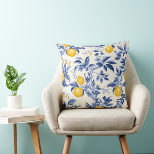Chic French Blue Romance Cushion