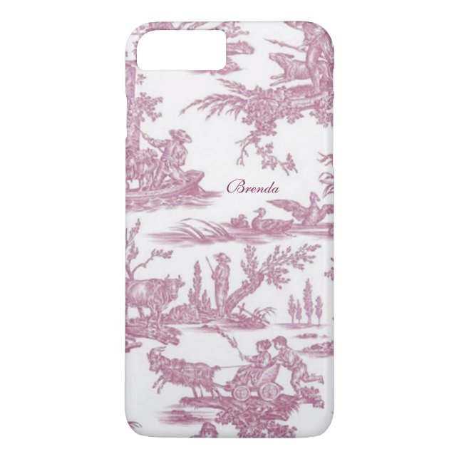 Chic French Toiles Custom iPhone 7 Plus Case (Back)