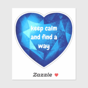 Chic fresh blue Diamond quote affirmation