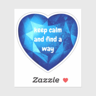 Chic fresh blue Diamond quote affirmation