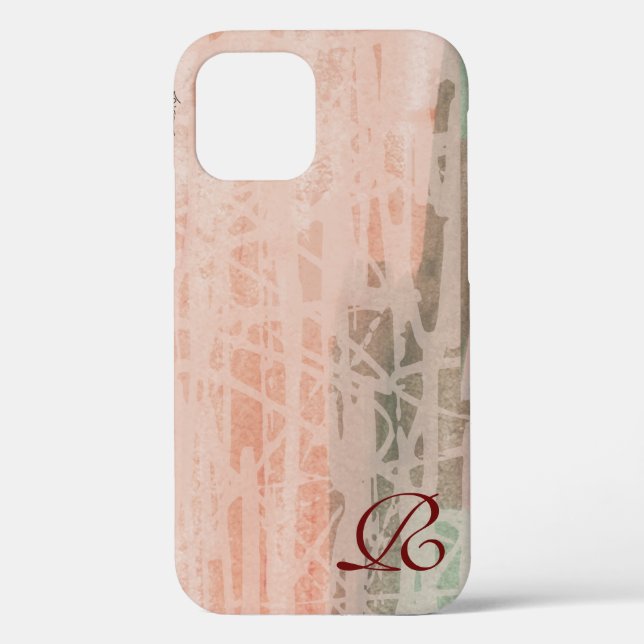 Chic Frozen Pink Green Elegant Yellow Text Case-Mate iPhone Case (Back)