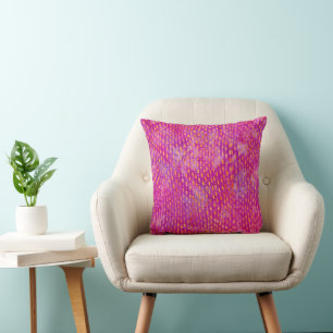 Chic Fun Colourful Bohemian Batik Pattern Design Cushion