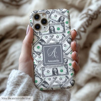 Chic funny gift for cash fans with monogram design