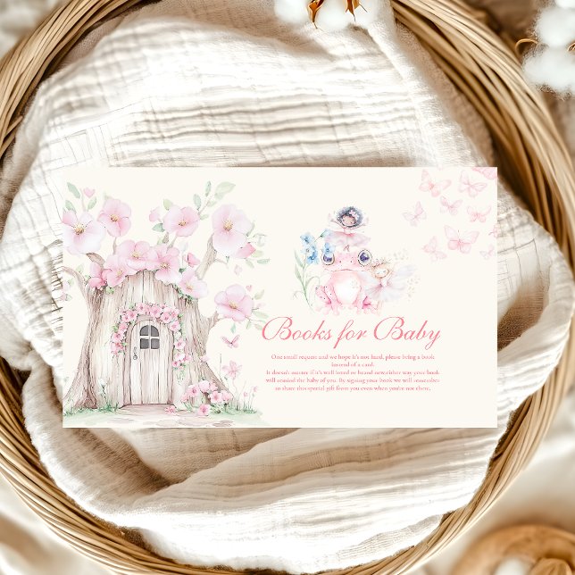Chic Garden Floral Fairy Princess  Books for Baby  Enclosure Card (Creator Uploaded)