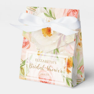 Chic Garden Flowers Bridal Shower Favour Box