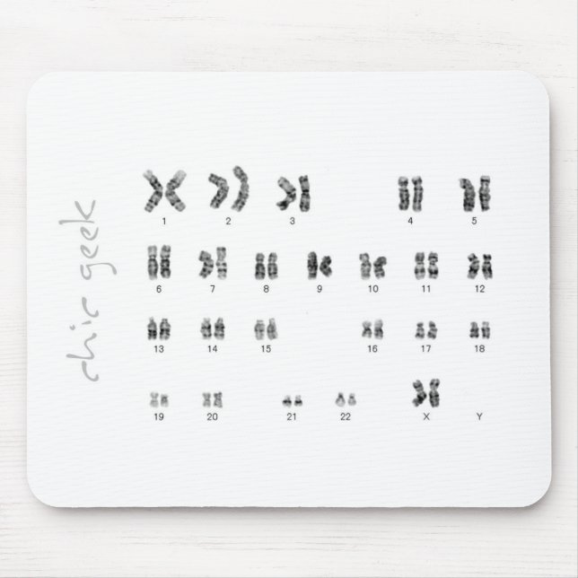chic geek genetic xx mousepad (Front)
