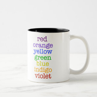 chic geek rainbow coffee mug
