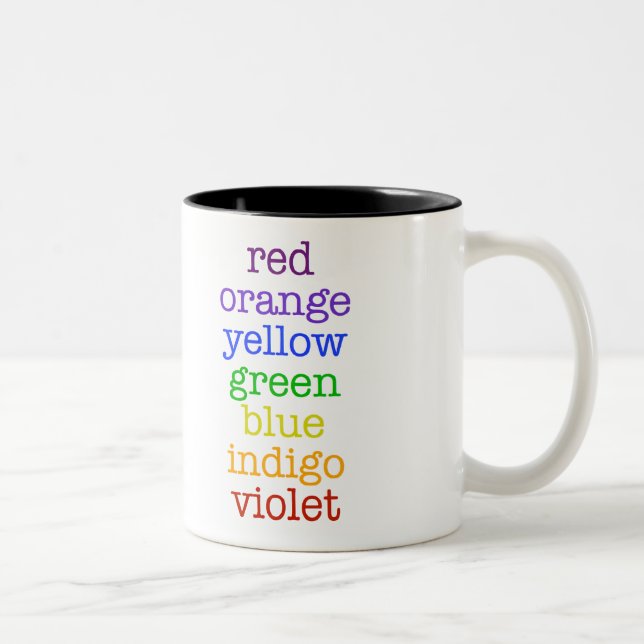 chic geek rainbow coffee mug (Right)