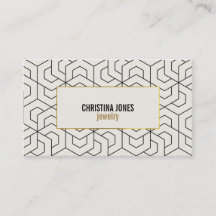 ★ Chic Geometric business card template ★
