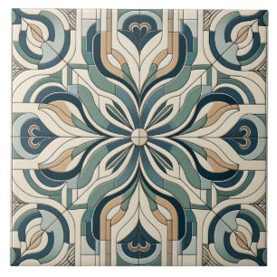 Chic Geometric Harmony Ceramic Tile